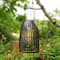 Glitzhome® 10" Woven Solar Powered Outdoor Hanging Lantern